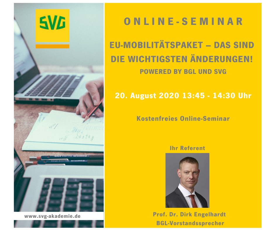 Online-Seminar EU-Mobilitätspaket